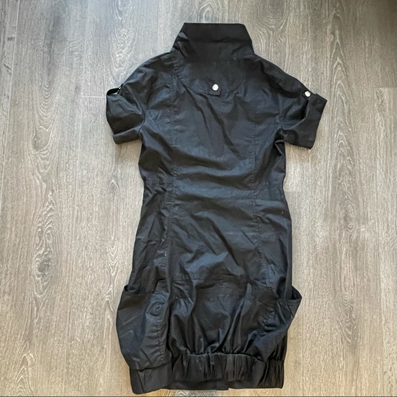 NWOT - Black short sleeve button up thin jacket - Picture 2 of 3
